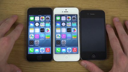 iPhone 5S iOS 8 Beta 2 vs. iPhone 5 iOS 8 Beta 2 vs. iPhone 4S iOS 8 Beta 2 - Which Is Faster