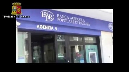 Ragusa - Rapinatore seriale della Banca Agricola arrestato dalla Polizia (19.06.14)