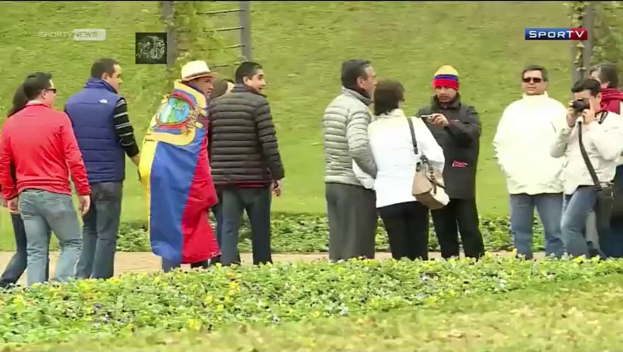 Torcida previo, Ecuador vs Honduras