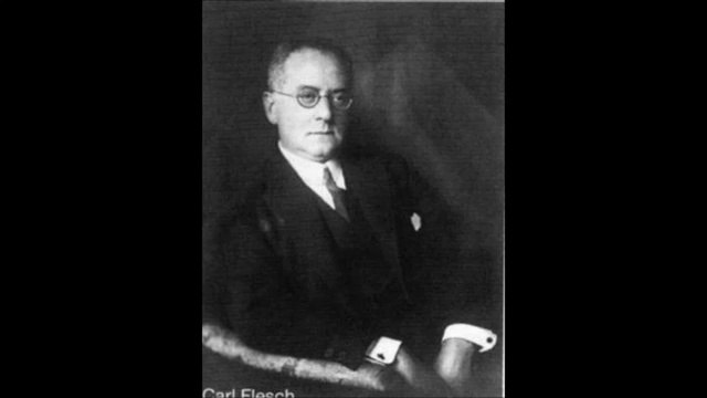 Carl Flesch Beethoven Concerto pour violon - 1er mvt - Allegro Non Troppo