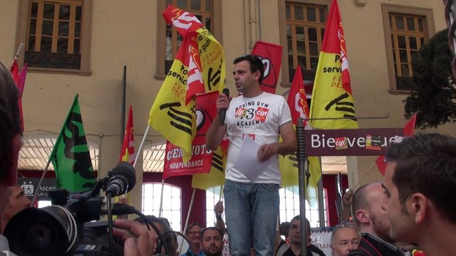 Action CGT cheminots Marseille 19 Juin 2014