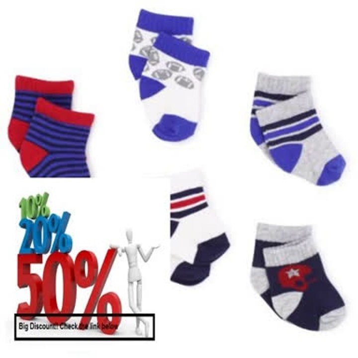 Cheap Deals Carter's Hosiery Baby-boys Newborn Six Pack Comp Sports Sock Review