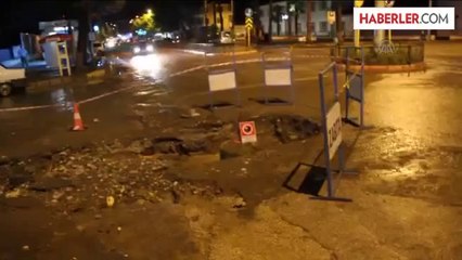 Taşova'da sağanak yağmur etkili oldu -