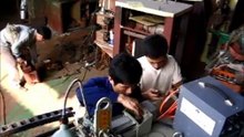 Transfer the material to be welded example