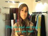 Hijab tutorial for long  heart shped faces. No pin hijab