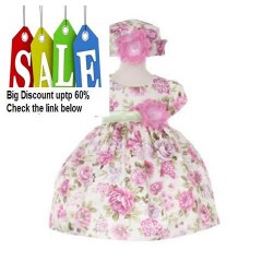 Cheap Deals Cinderella Couture Baby-Girls Lavender Bouquet Flower Jacquard Dress & Hat Review