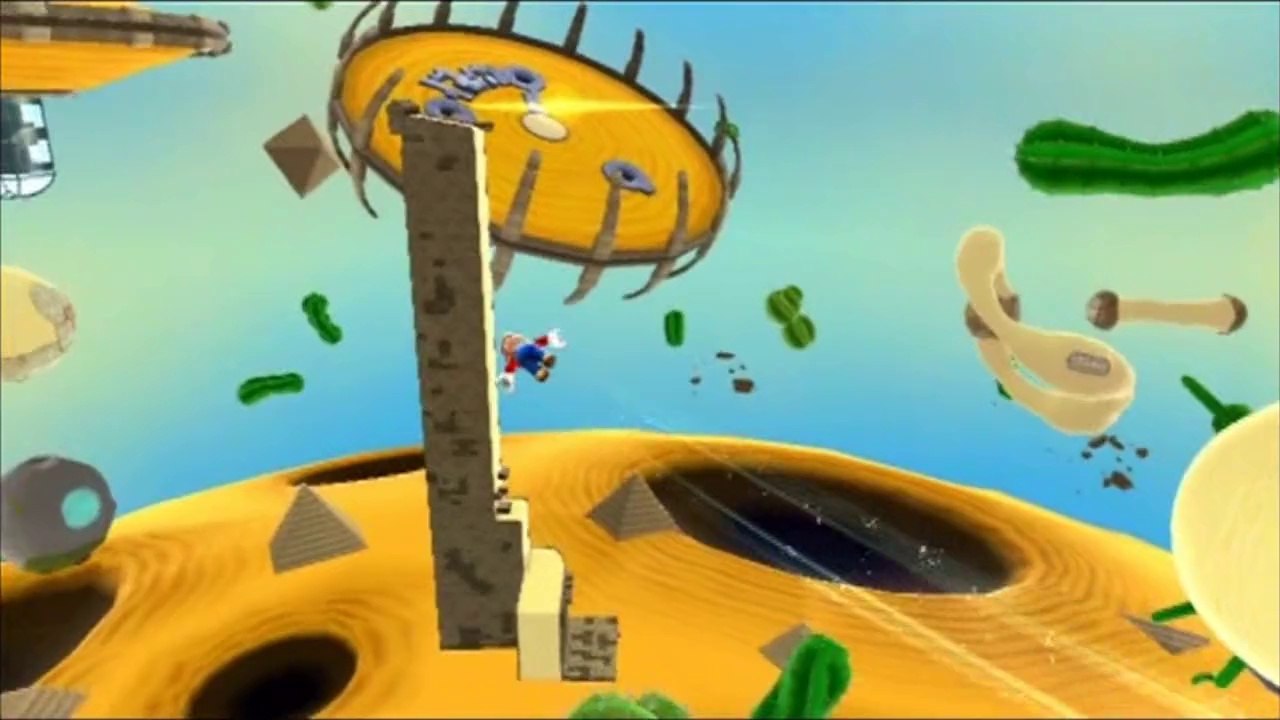 Super Mario Galaxy - Ile sablonneuse - Étoile 2 : Sables mouvants sans fin