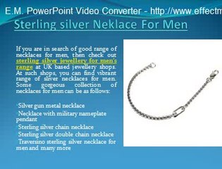 Get Mens Silver Jewellery UK