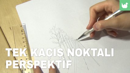 Tek Kaçış Noktalı Perspektif Çizim Tekniği