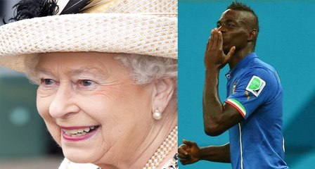 Balotelli réclame un bisou de la reine d'Angleterre !