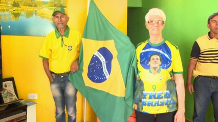 Brésil - Un artiste peint sa maison pour supporter son équipe