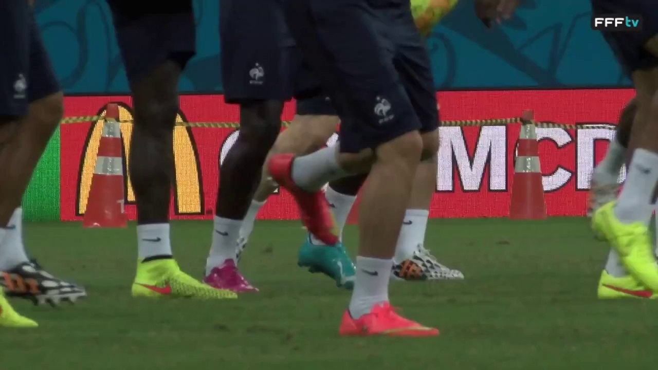 Dernier entraînement avant France - Suisse à Salvador