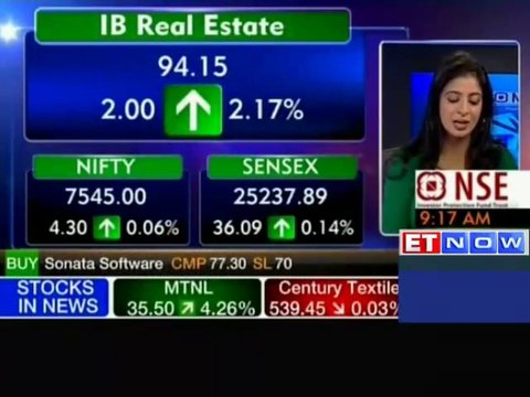 Sensex in green, Nifty holds 7500 levels