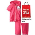 Cheap Deals Hello Kitty Baby-Girls Infant Zip Up Hoodie with Heart Capris Review
