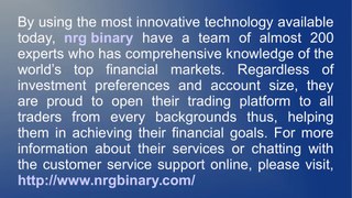 Make Huge Profits By Trading With NRGbinary