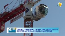 UNE EXTENSION ET UN SOL QUI DETECTE LES CHUTES A L'EHPAD SOLEIL D'AUTOMNE