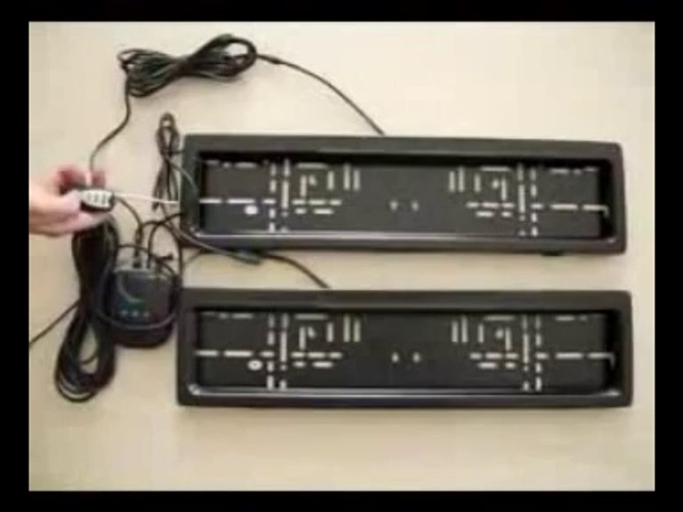 Kennzeichenhalter mit rollo