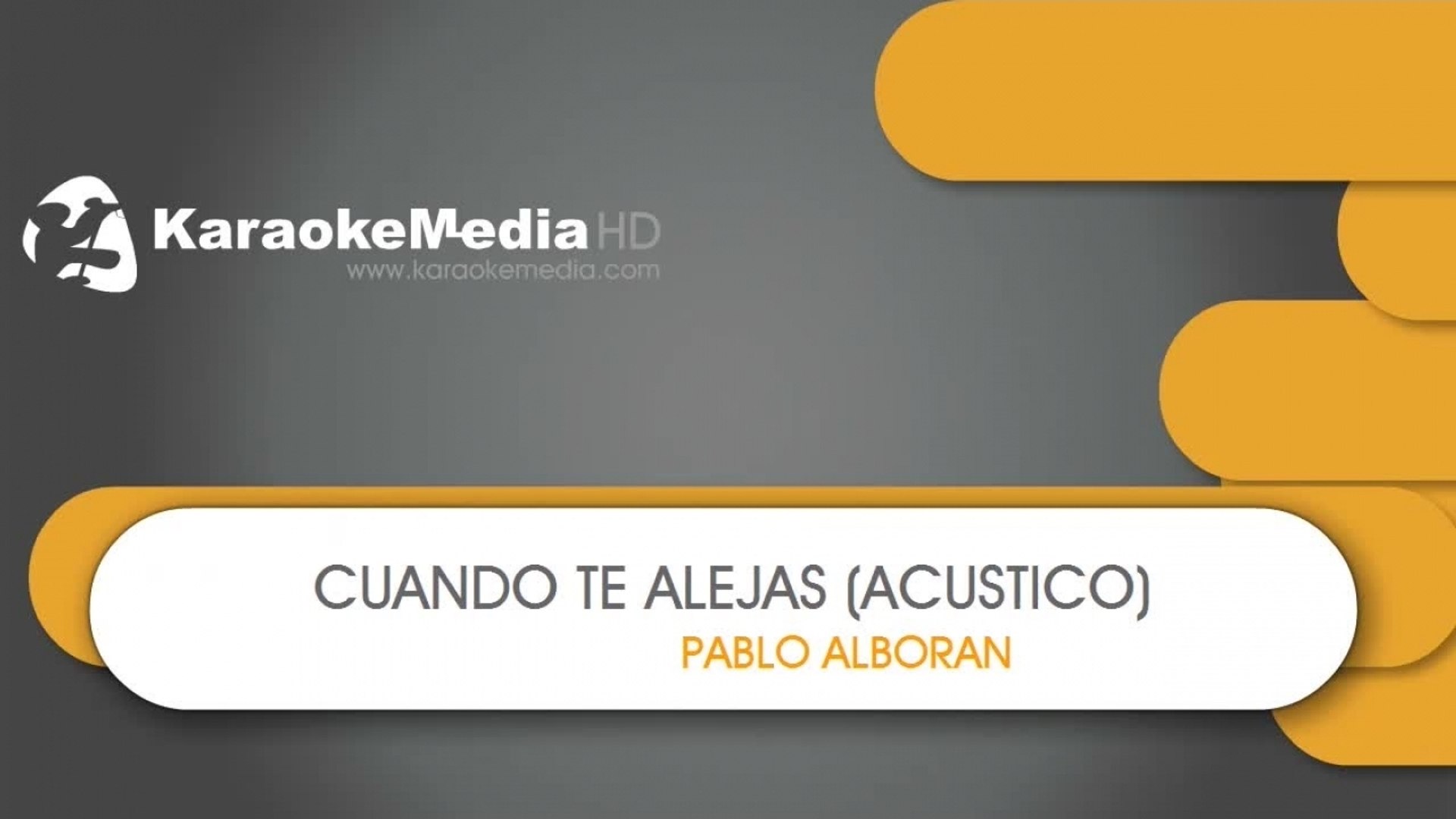 Pablo Alboran - Cuando Te Alejas (Acustico) - KARAOKE HQ - video Dailymotion