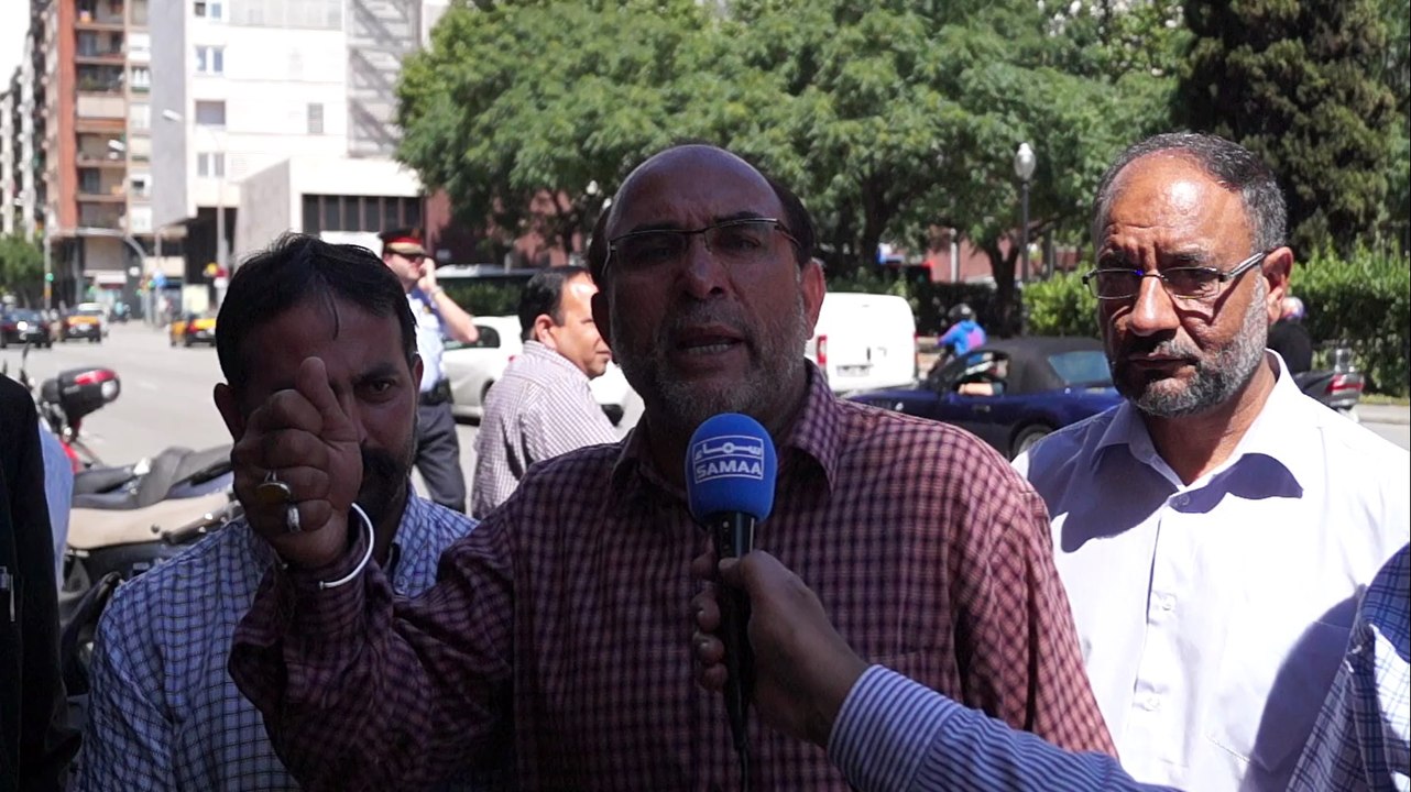 Leader of Shia Community of Barcelona @ Protest Against Lahore Massacre