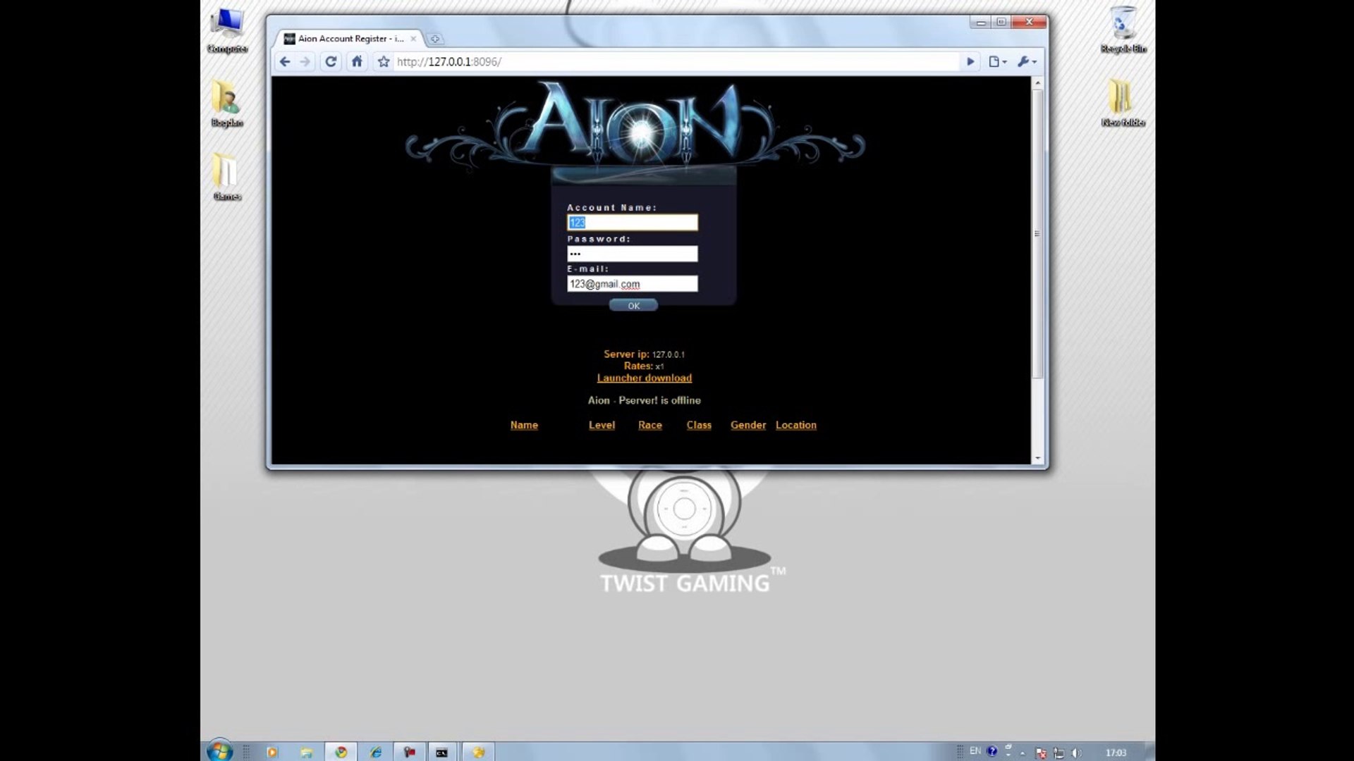 ⁣PlayerUp.com - Buy Sell Accounts - ▶ How To Make Accounts for your AION Server [TwistGaming Tutorial