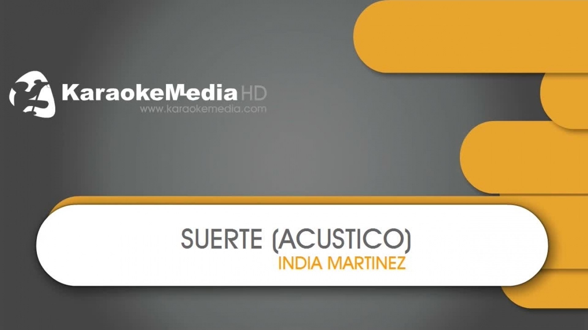crucero anchura rescate India Martinez - Suerte (Acustico) - KARAOKE HQ - video Dailymotion