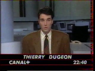 Canal+ 14 Janvier 1992 Infos avec problème technique