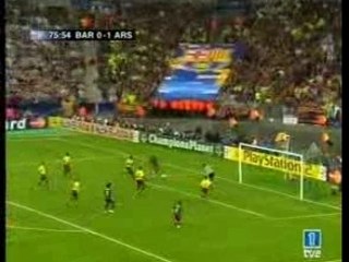 Gol de eto'o fc barcelona-arsenal final champions league 06