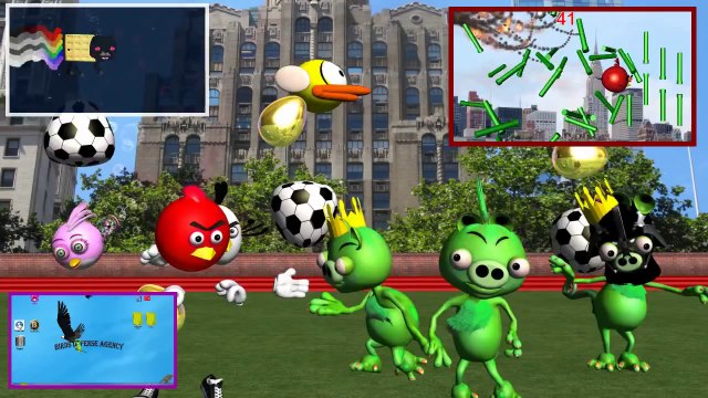ANGRY BIRDS do SUPER BALL JUGGLING ♫ 3D animated FLAPPY BIRD follow up ☺ FunVideoTV - Style ;-))