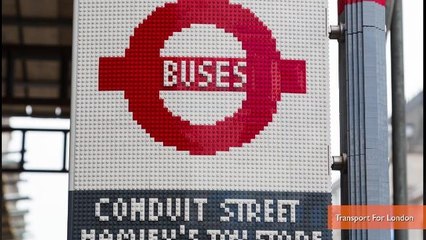 London Gets Full-Size, Functional Bus Stop Made Entirely of LEGO Bricks