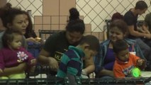 Women migrants stranded at Texas bus station
