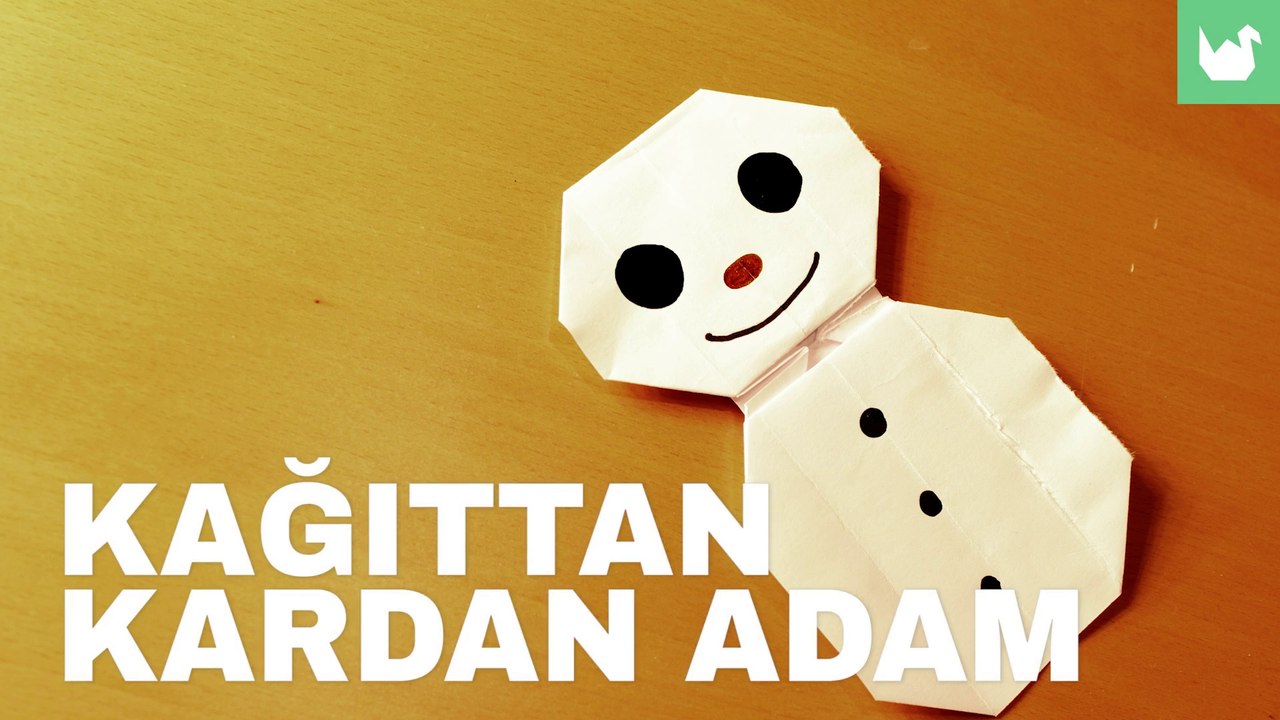 Kağıttan Kardan Adam Nasıl Yapılır ?