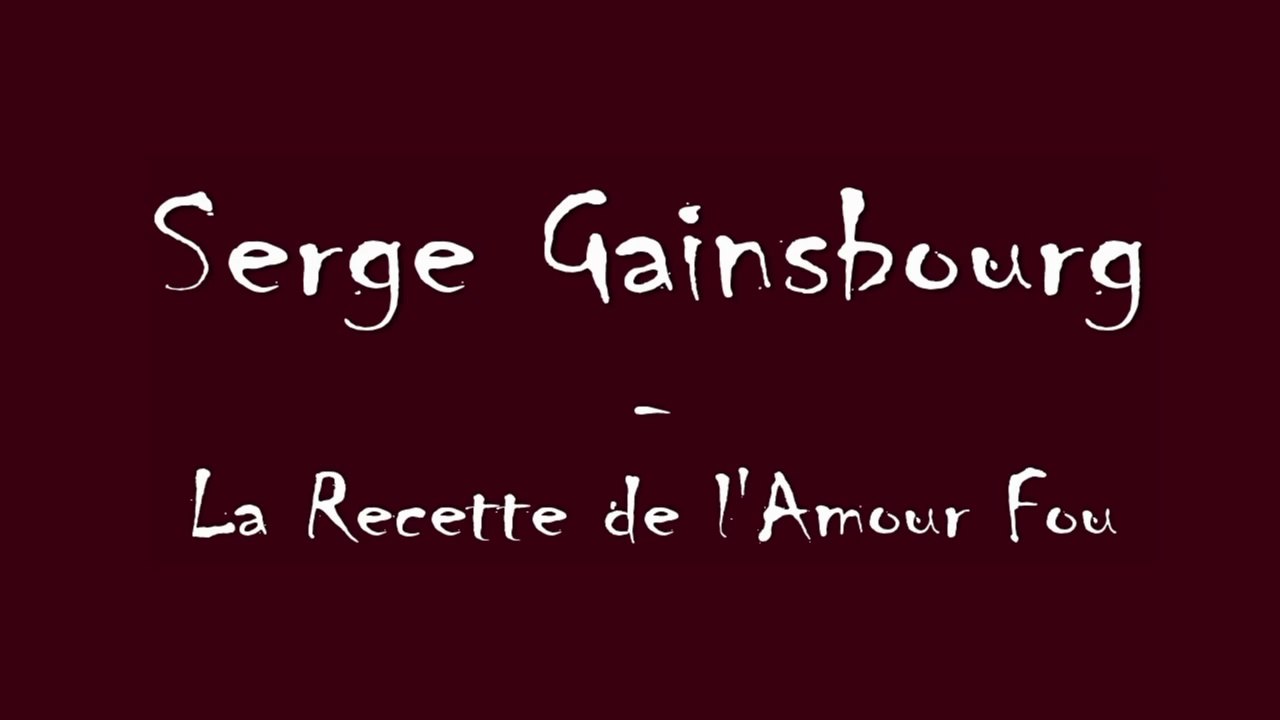 Serge Gainsbourg - La recette de l'Amour Fou - Piano Cover