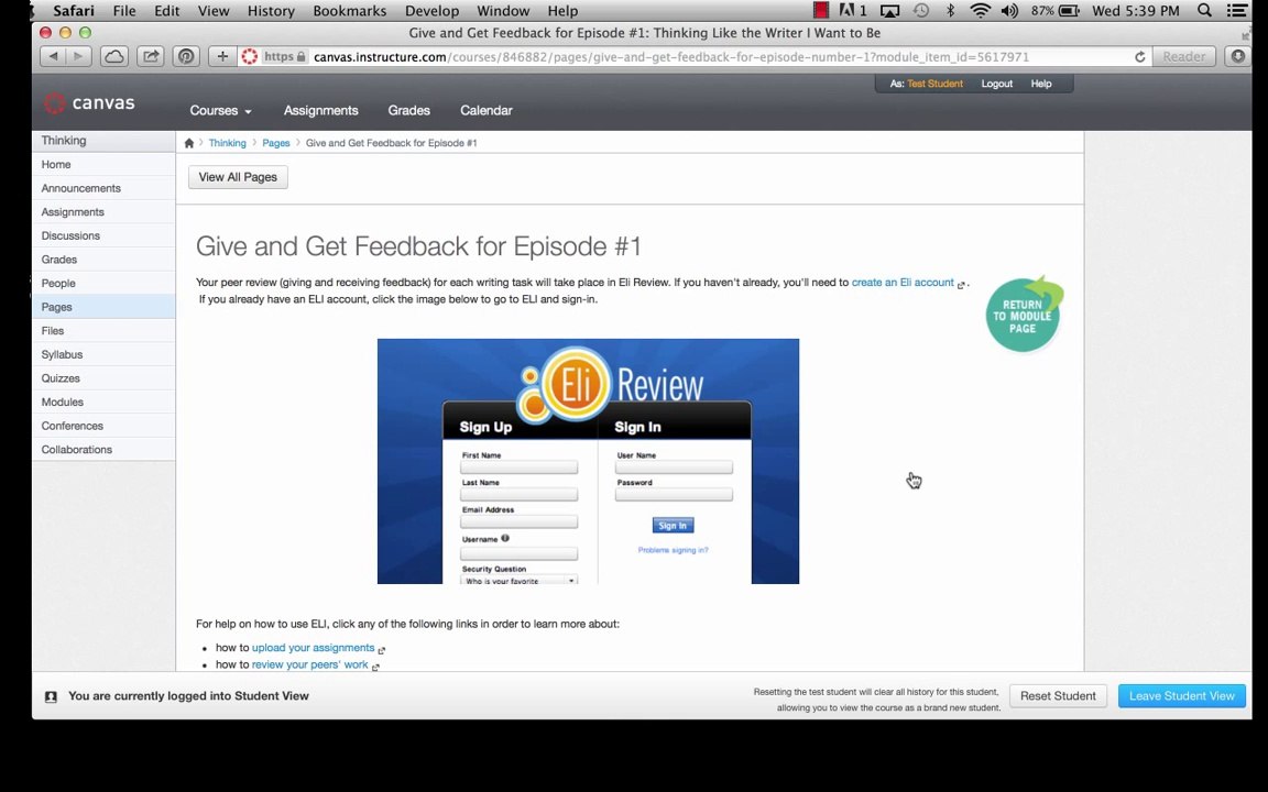 MSU Writing MOOC: ModuleTutorial