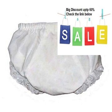 Cheap Deals Baby Diaper Covers Embroider Blank Bloomers- White - 6 months Review