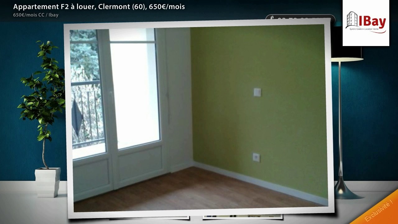 Appartement F2 à louer, Clermont (60), 650€/mois