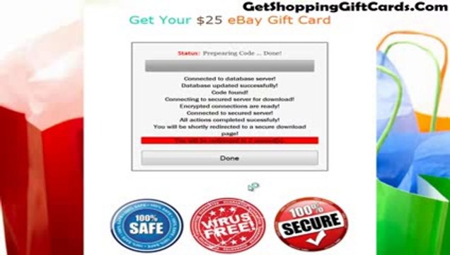 Free eBay Card Code - Free eBay Gift Card Code - Free eBay Gift Cards - 100% Working & Updated