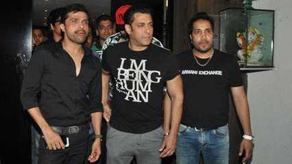 Salman Khan Spotted @ Himesh Reshammiya's Recording Studio !