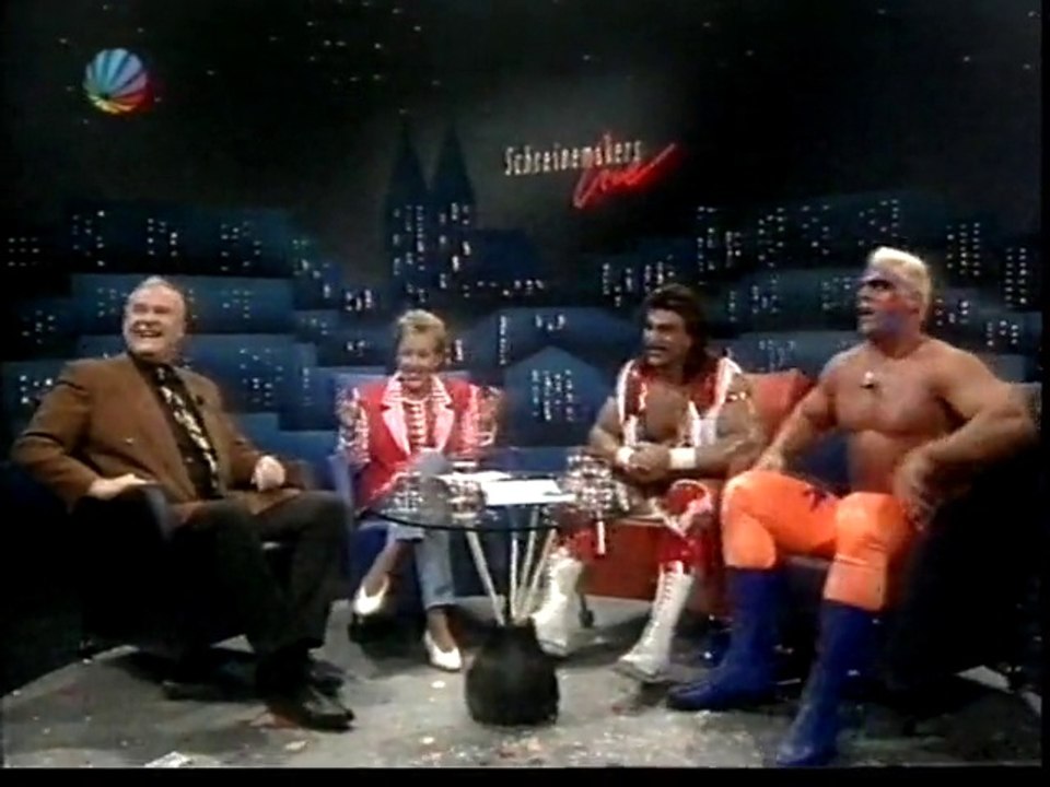 WCW Wrestlers on German TV Show 1994