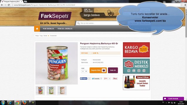 Penguen Haşlanmış Barbunya