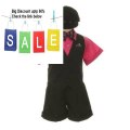 Cheap Deals Dress Shorts Suit Tuxedo Vest Outfit Set-Infant Baby Boys & Toddler,Black-Pink Review