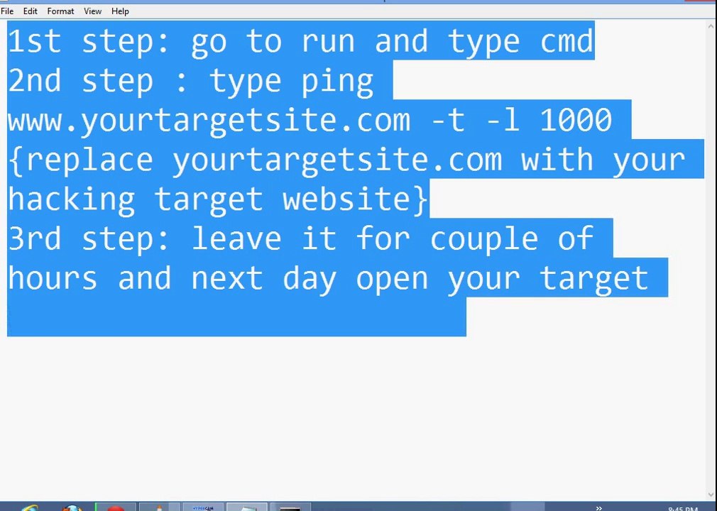 HOW TO HACK ANY WEBSITE WITH COMMAND PROMPT [CMD] - HACKING TIPS