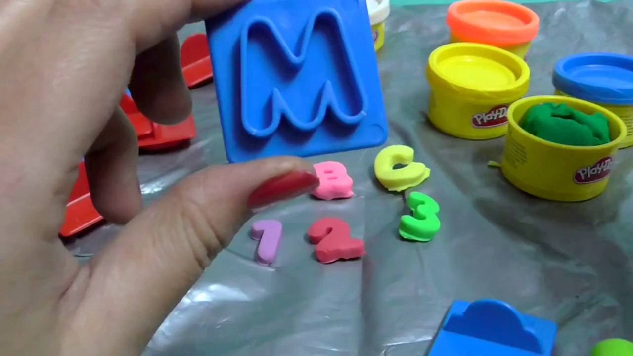 Play Doh Letters Numbers n fun [Learn ABC Learn 123]