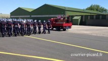 Entraînement des pompiers pour le défilé du 14 Juillet