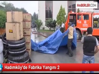 Hadımköy'de Fabrika Yangını 2