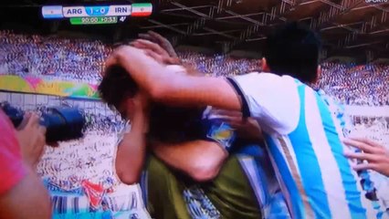 هدف الأرجنتين في شباك إيران