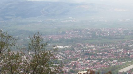 Panorama : Skopje vue depuis Gorno Nerezi