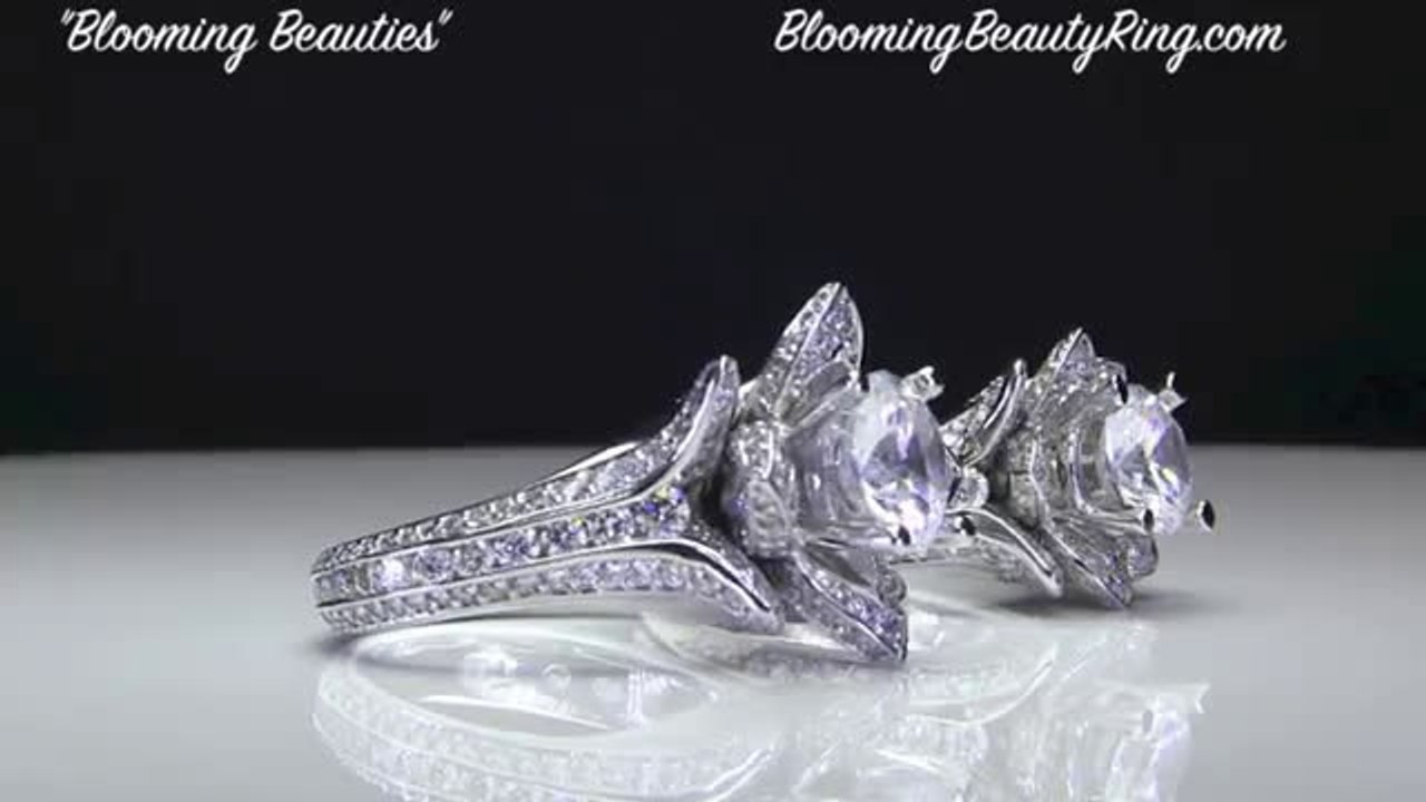 NEW 2014 Blooming Beauty Wedding Rings