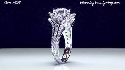 NEW 2014 Blooming Flowers Rose Engagement Ring Setting