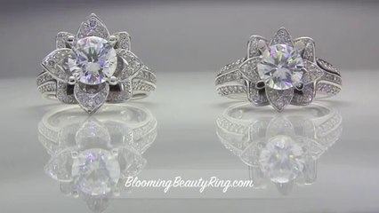 NEW 2014 Compare Blooming Beauty Flower Ring Sizes Video In High Definition
