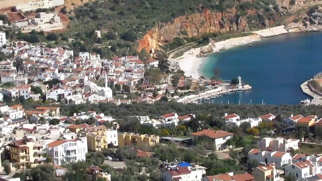 Kalkan kaş fethiye yolundan kalkan genel görünüm